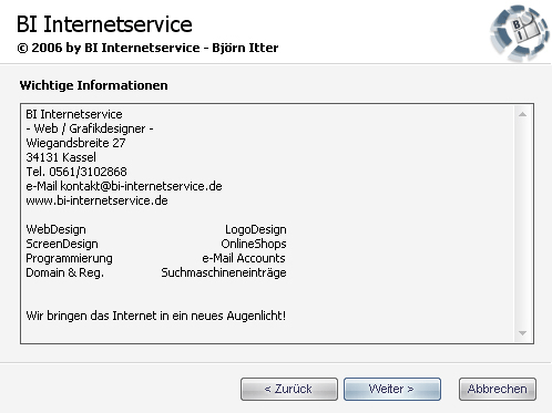 BI Internetservice - Bjrn Itter - Downloadanweisung