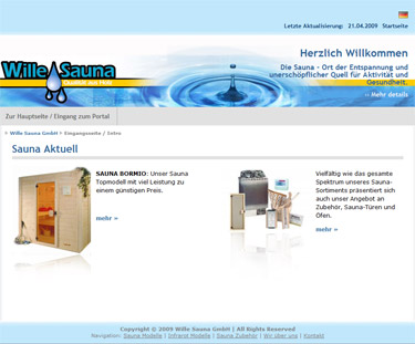 Wille Sauna GmbH in Remsfeld. Internetadresse: www.wille-sauna.de